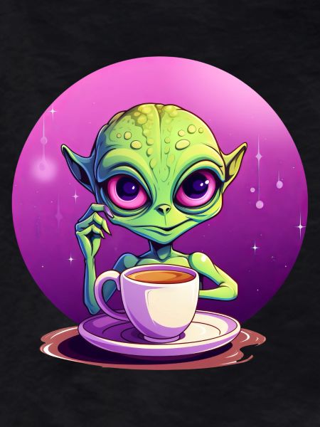 Mitternachts-Kaffee: Der grüne Alien-Trinker