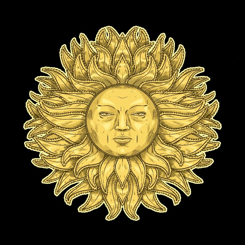 Great Sun with Face