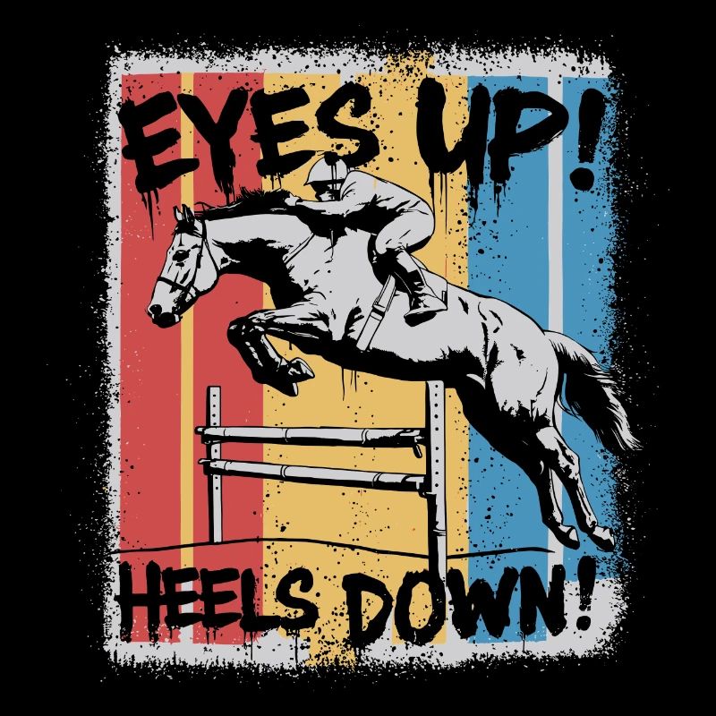 Riding posture: heels down, eyes up