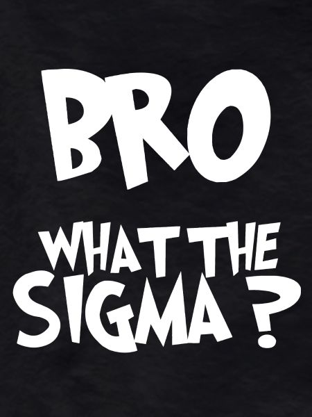 BRO What the sigma?
