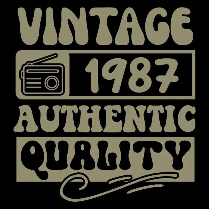 Authentic 1987 Vintage 1987 - Vintage 1987 Retro