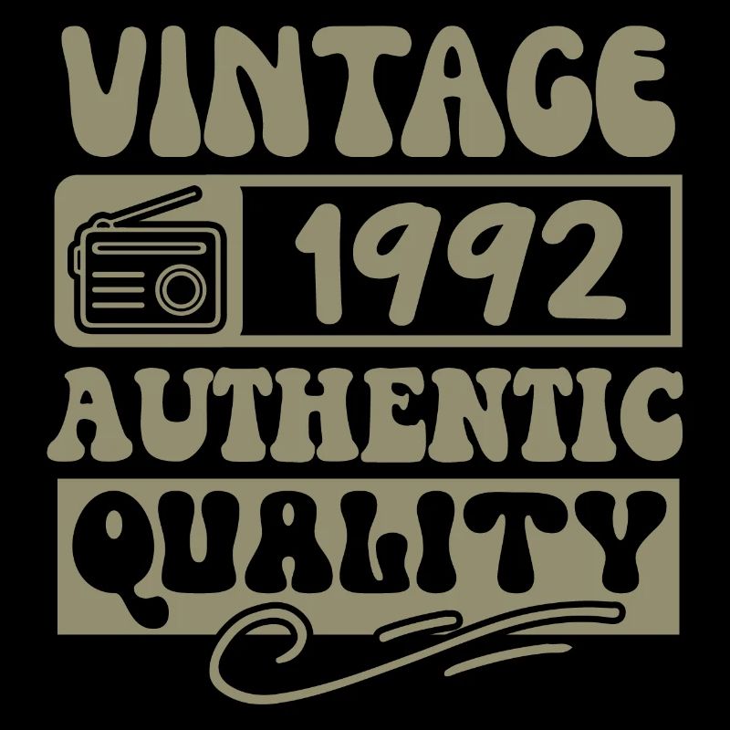 Authentic 1992 Millésime 1992 - Vintage 1992 Rétro
