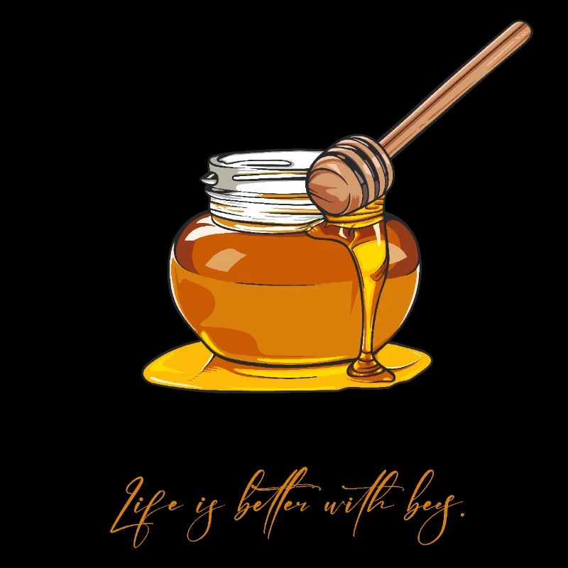 Life is better with bees // Illustration