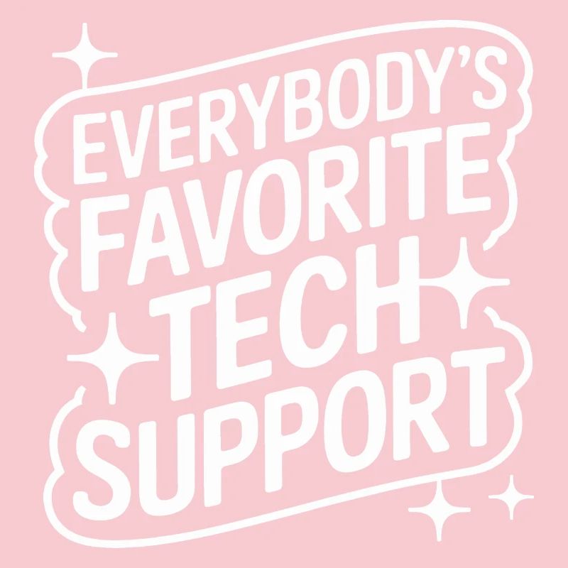 Technischer Support Computerfreak Nerd