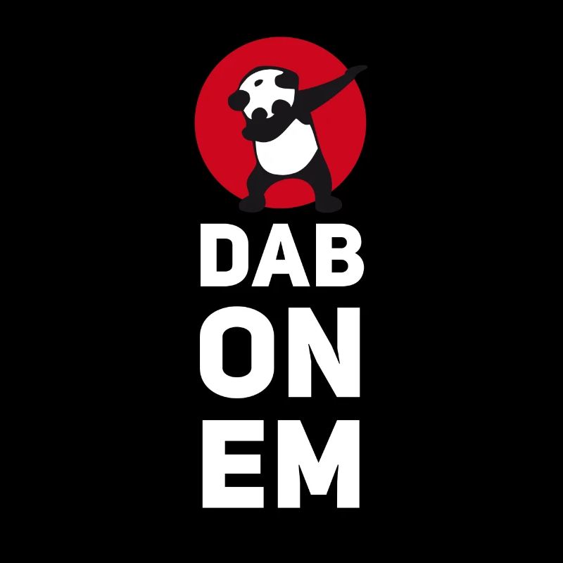 dab on em dabbing panda football touchdown mooving