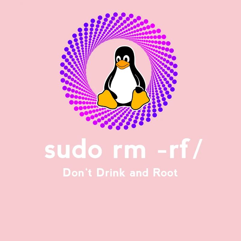 Computer Sys admin Pinguin Nerd pc sudo rm -rf cod