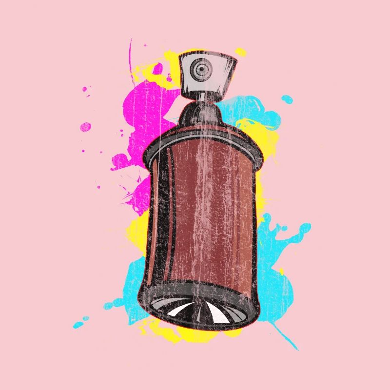Graffiti Spraydose mit Spritzfarben
