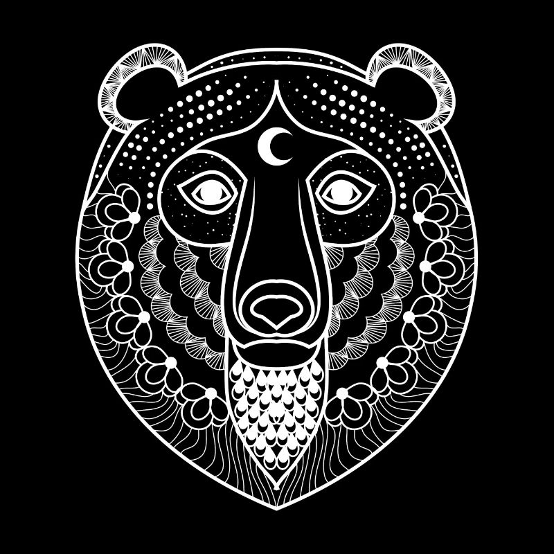 Filigree bear face - bear - bear