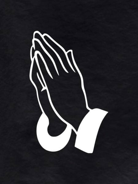 Prayer Hands Line Art