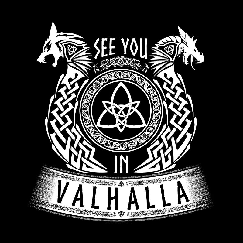 Lac You In Valhalla Vikings Dragons
