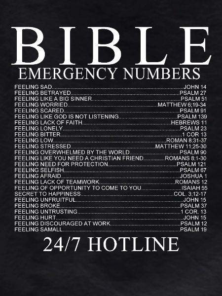 bible emergency numbers
