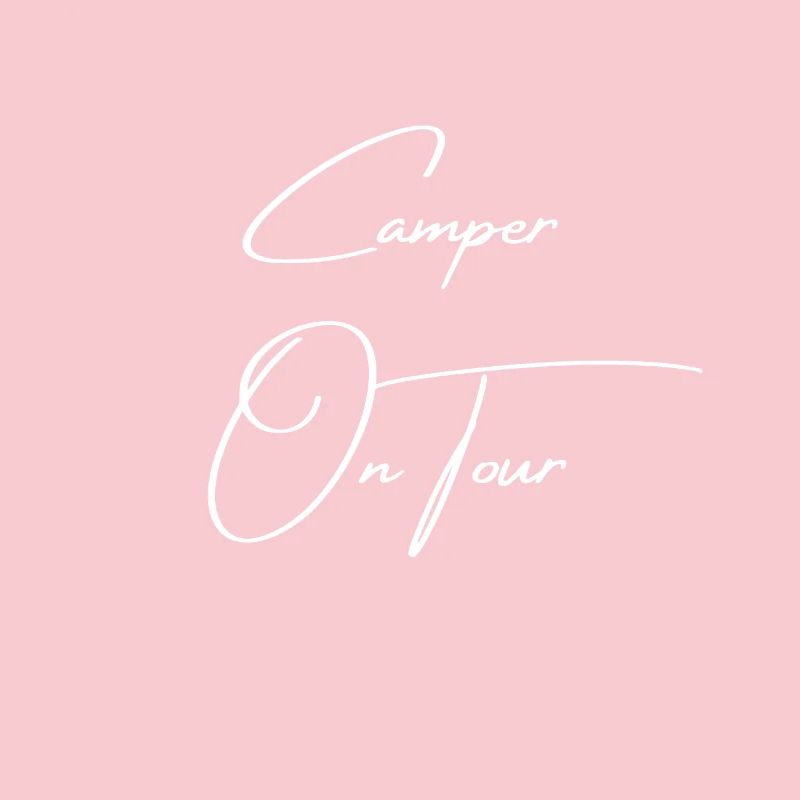 Camper on Tour, Caravan, Text, Gift, Camping