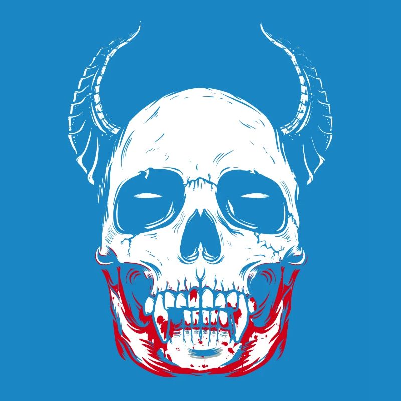 Vampire skeleton horror skull