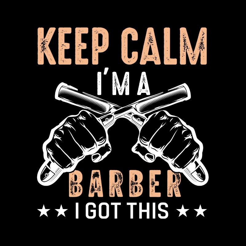 Lustiges Barber-Zitat Keep Calm Im A Barber