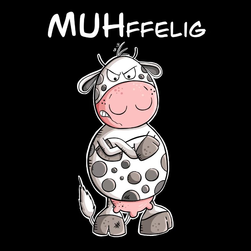 Muffelige Kuh I Muffel Kuh Wortspiel I Statement