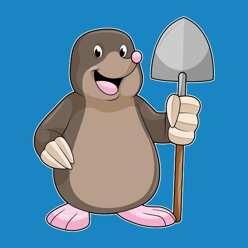 Mole Miner Shovel Mining