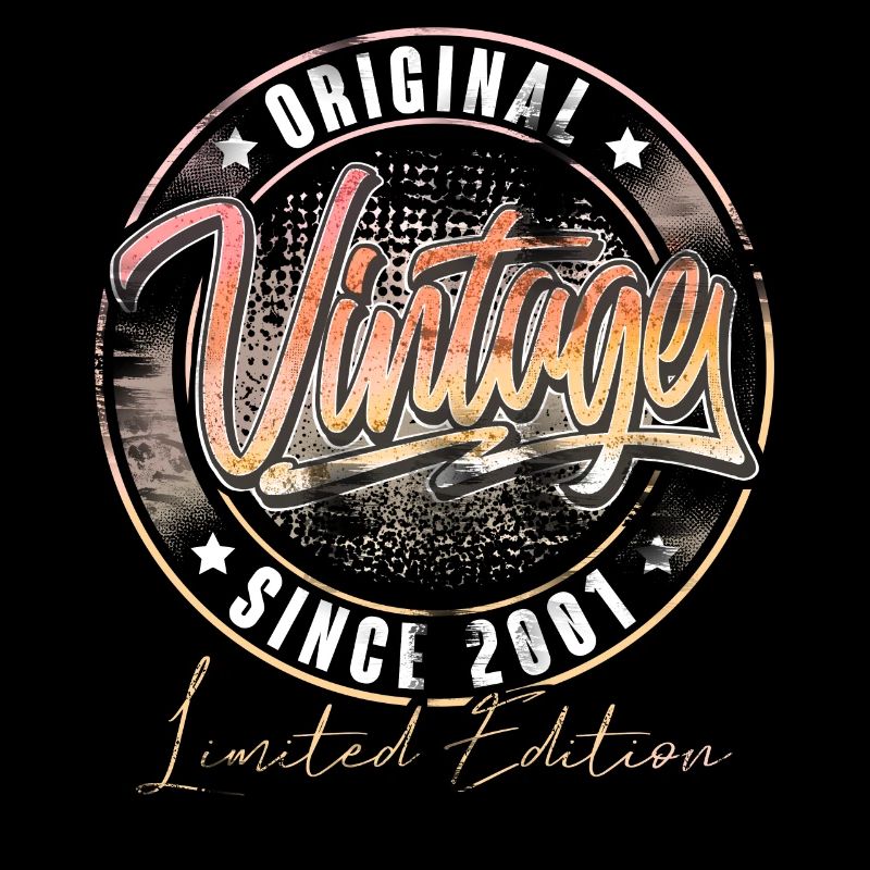 2001 Année de naissance Anniversaire Vintage