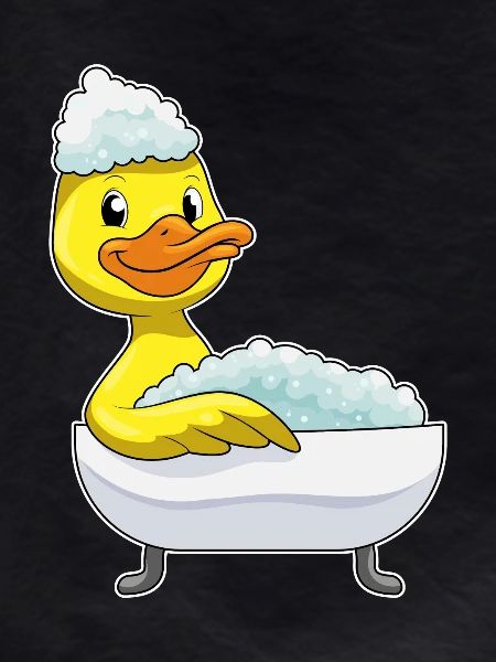 Duck Bathing Bathtub