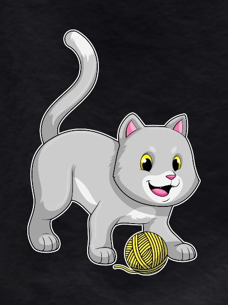 Cat Yarn Ball