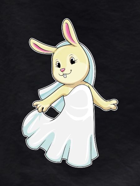 bunny bride veil wedding
