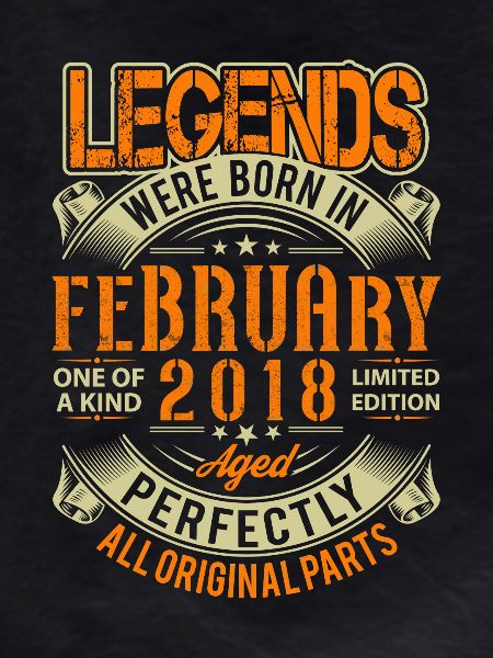 2018 February Birthday Legend