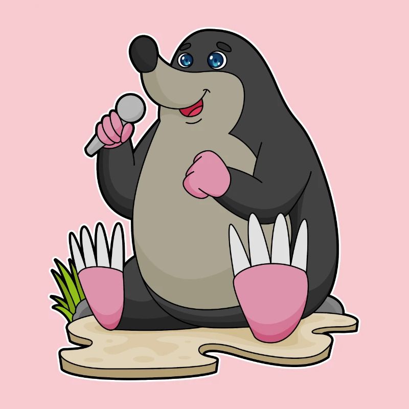 Mole Singer Chant au micro