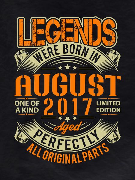 2017 August Birthday Legend