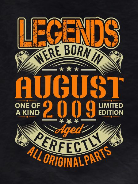 2009 August Birthday Legend
