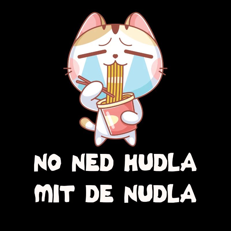 Schwäbisch No ned Hudla mit de Nudla Katze