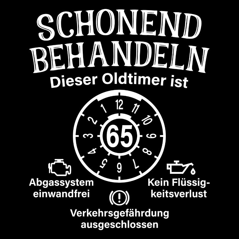 65. Geburtstag Schonend Behandeln Oldtimer Ist 65