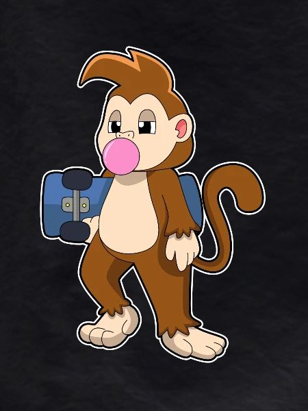 Monkey Skater Skateboard