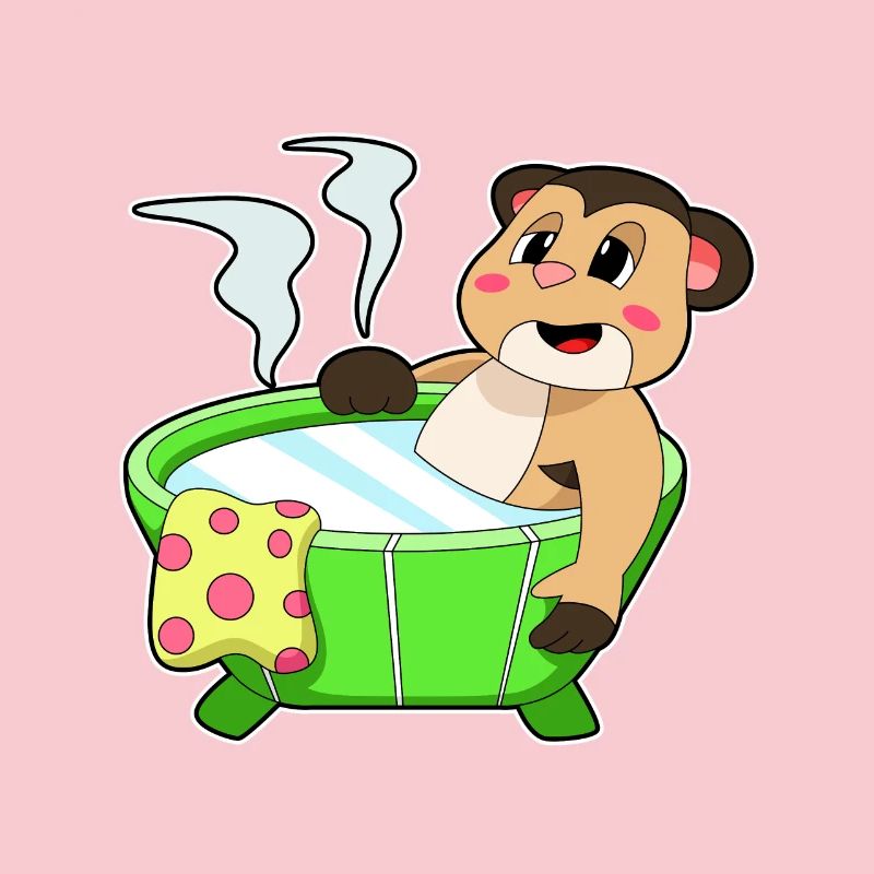 Baignoire de bain pour suricates
