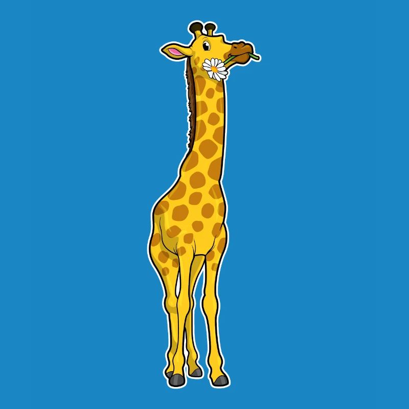 Giraffe Gänseblümchen
