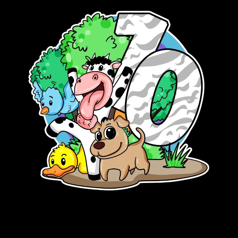 10th birthday Cute animals 10 years old