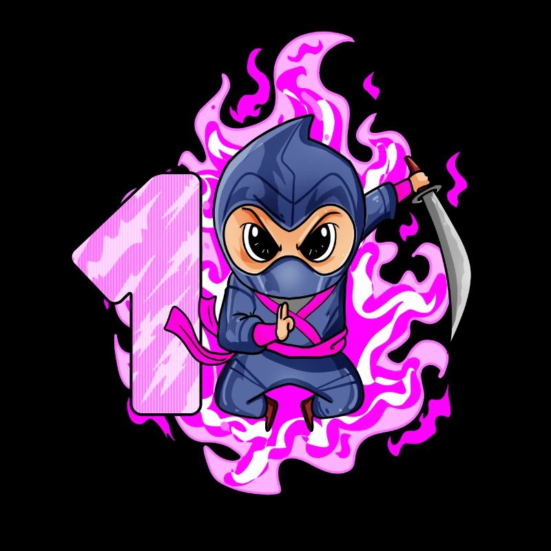 1. Geburtstag Mädchen 1 Jahre alt Ninja