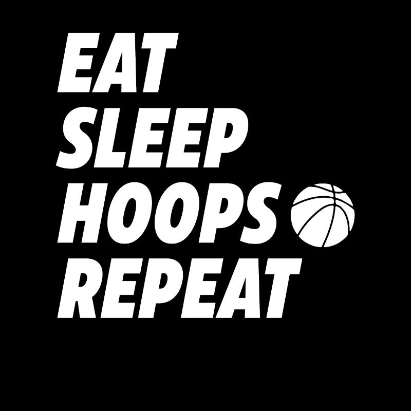 Eat Sleep Hoops Repeat Basketball