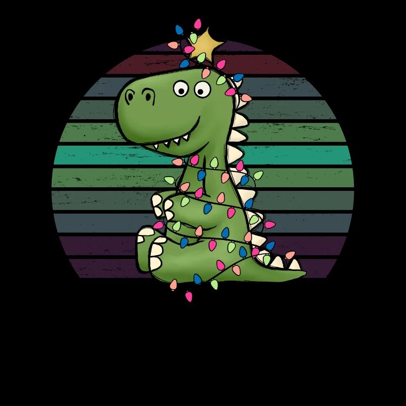 Cute Dino Light Chain Tree Rex Pajamas