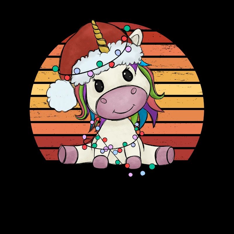 Weihnachtseinhorn Einhorn Einhornpyjama Geschenk