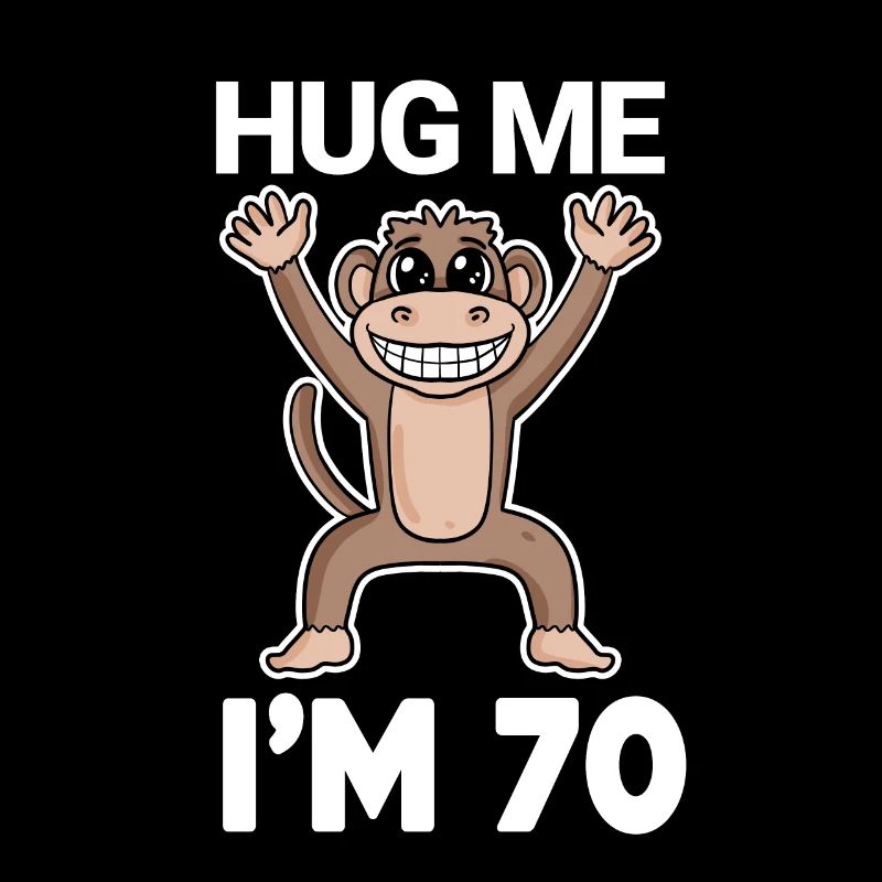 70 birthday - 70 years - hug
