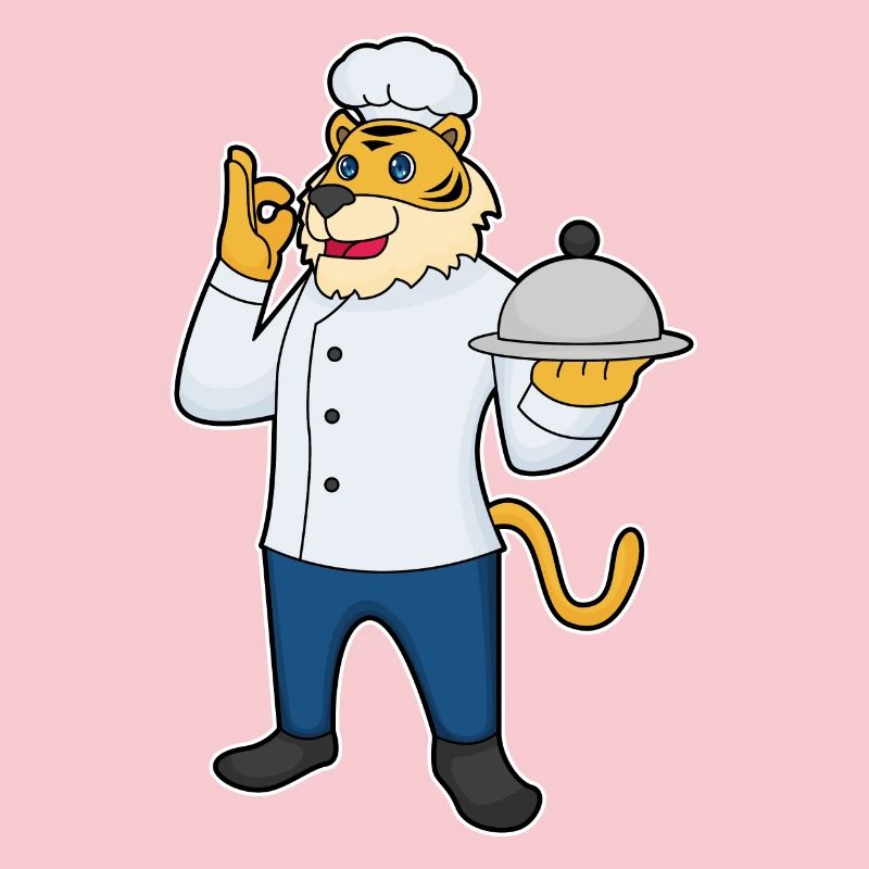 Tiger Cook Serving Bell Cooking