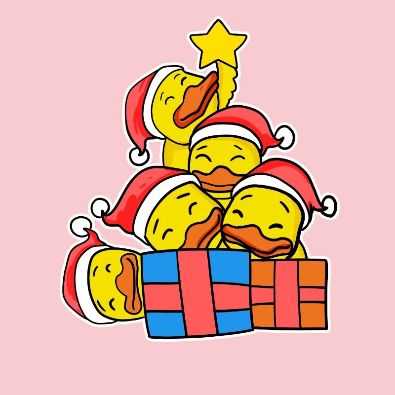 Christmas Christmas Tree Duck Ducks