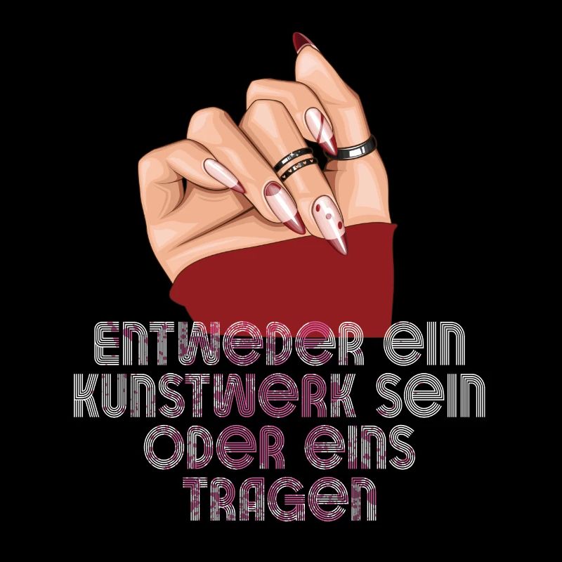 Entweder ein Kunstwerk Sein Nageldesignerin