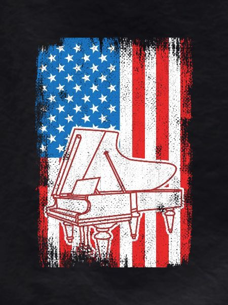 USA Flag Piano
