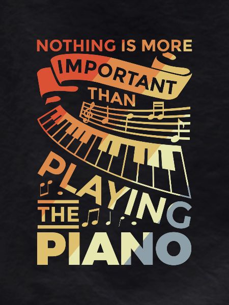 Motivating piano saying