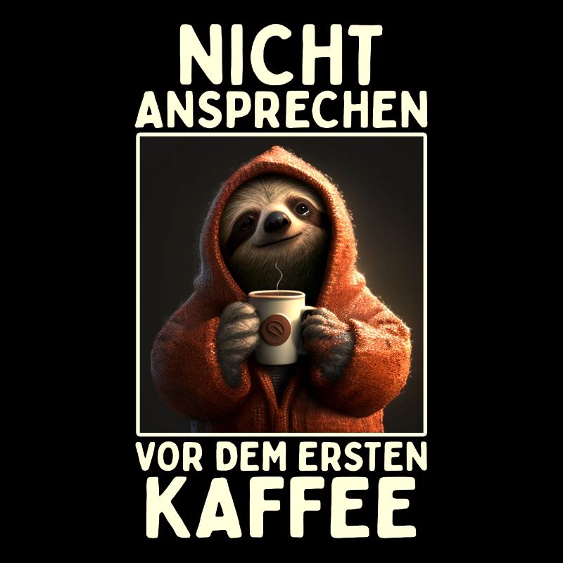 Faultier Nicht Ansprechen Vor Kaffee Morgenmuffel