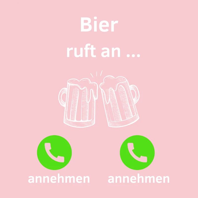 Bier ruft an - annehmen oder annehmen?