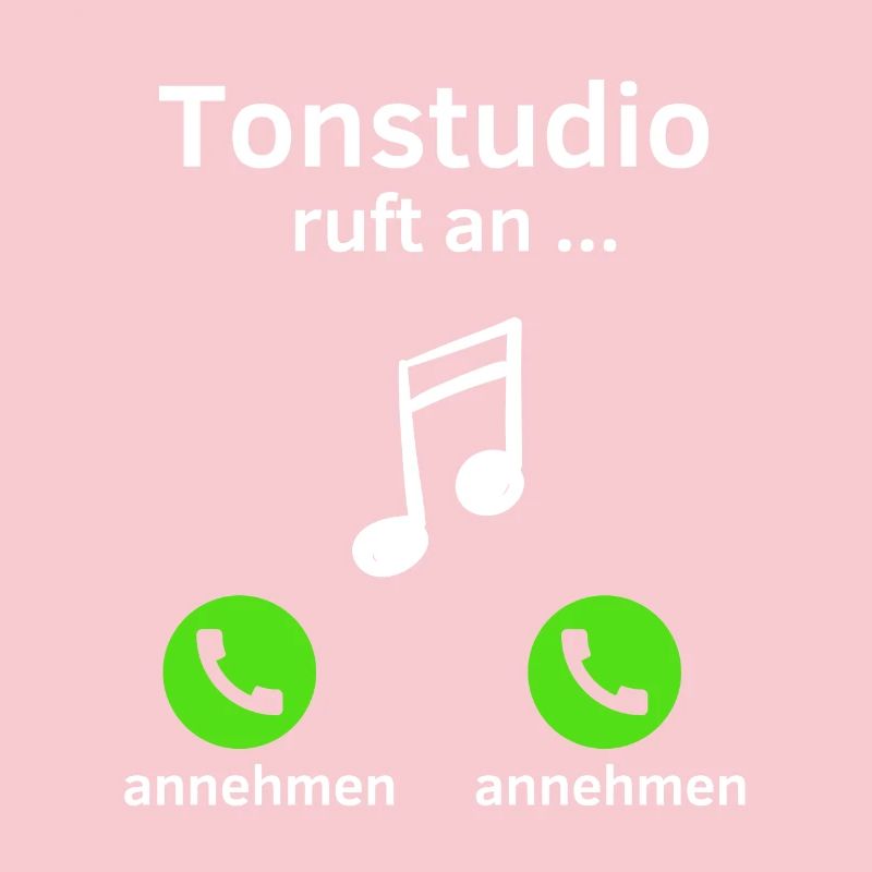 Tonstudio ruft an - annehmen oder annehmen?