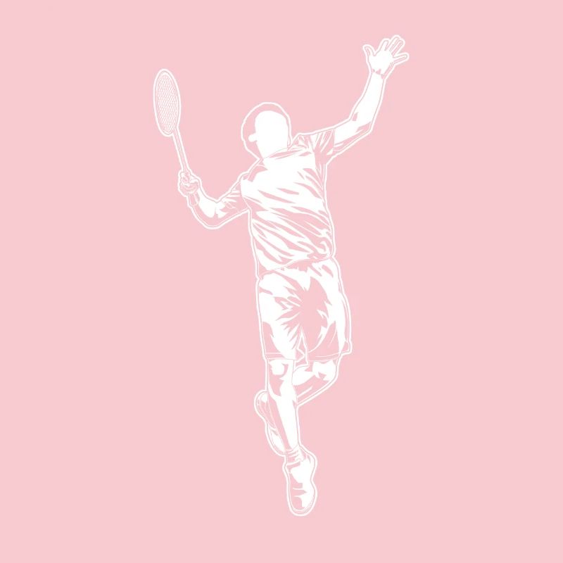 Badminton player sketch