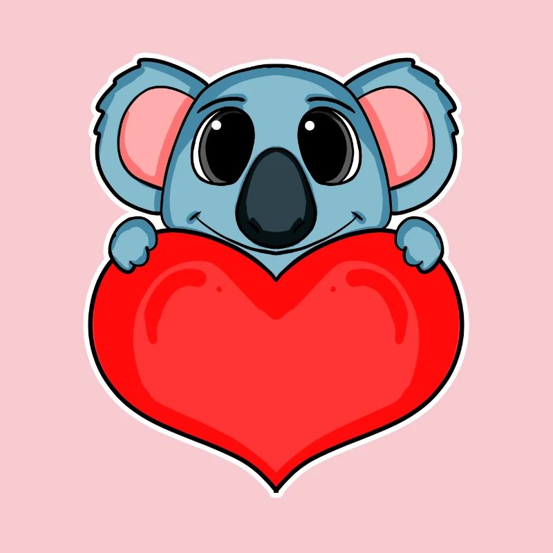 Koala mit Herz - Liebe Romantisch