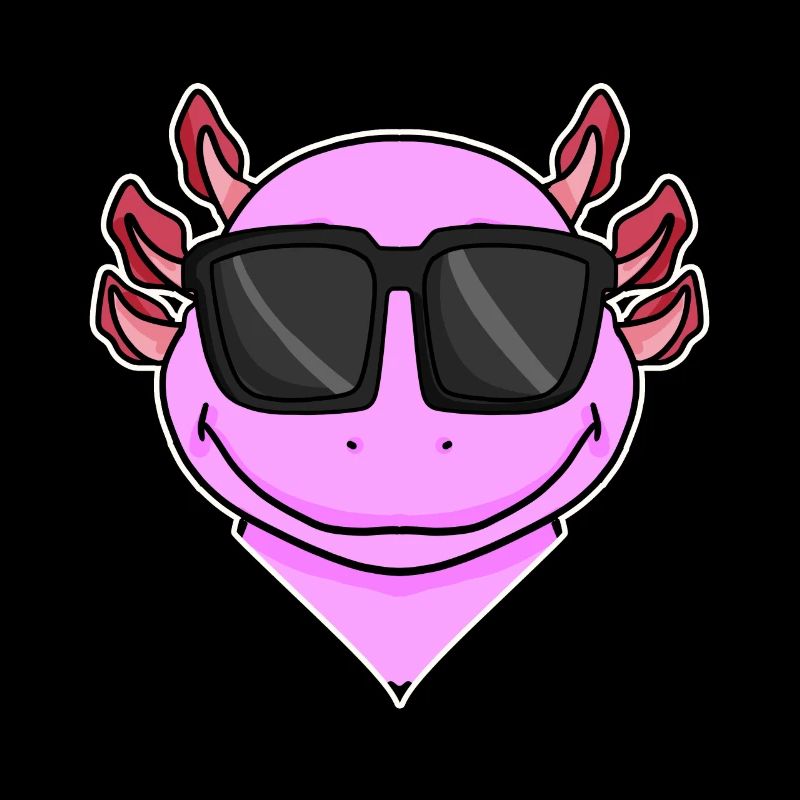 Axolotl mit Sonnenbrille